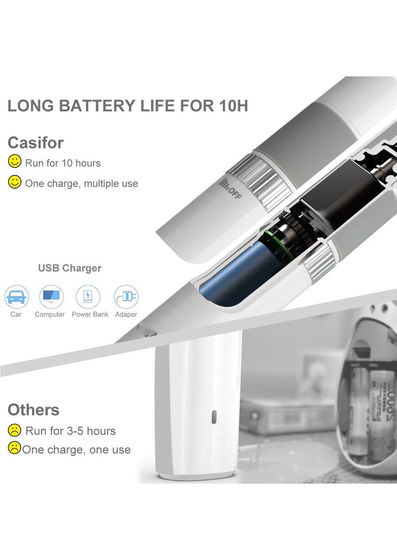 مجموعة مبرد أظافر الكلاب، وماكينات قص وتهذيب، كهربائية فائقة الهدوء قابلة لإعادة الشحن للحيوانات الأليفة، للكلاب الصغيرة والكبيرة والقطط وتقليم أظافر القدمين والمخالب - Image 2